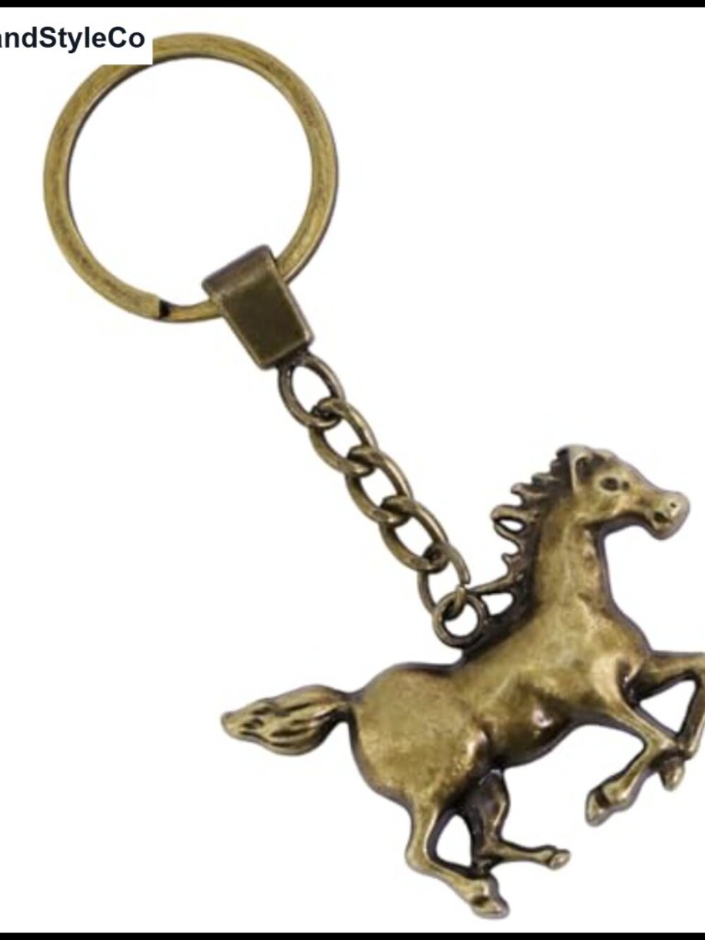 Western Cowboy Keychain Vintage Metal Horse Bag Charm Zinc Alloy Keyring